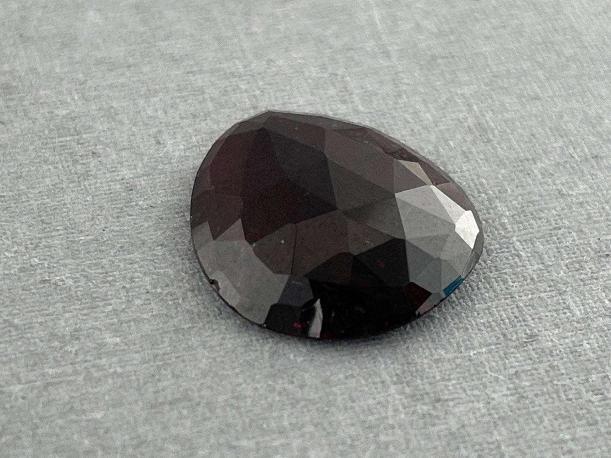 Large Dark Rubellite Tourmaline Rose Cut Cabochon | Loose Natural Gemstone | 7.24 carats | TR130 - - GemEnthusiast