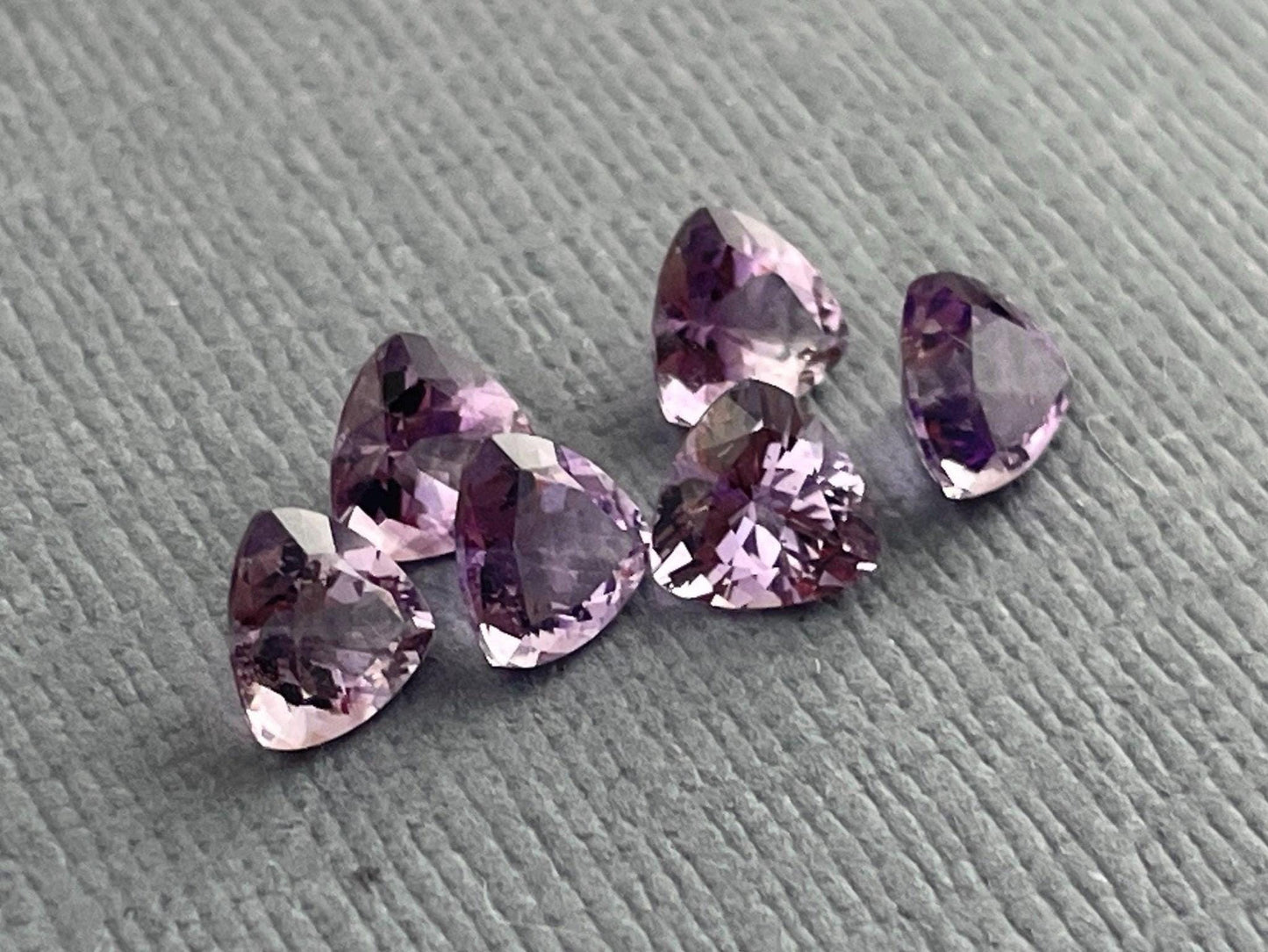 5mm Arizona Amethyst Trillion | Loose Gemstone | Ethically Sourced | Per Stone - Amethyst - GemEnthusiast