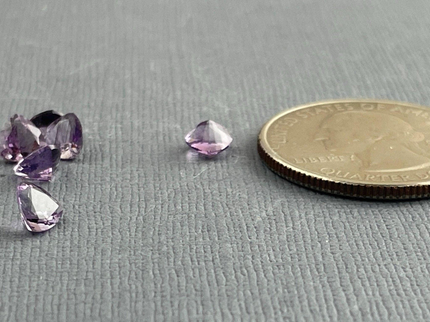 5mm Arizona Amethyst Trillion | Loose Gemstone | Ethically Sourced | Per Stone - Amethyst - GemEnthusiast