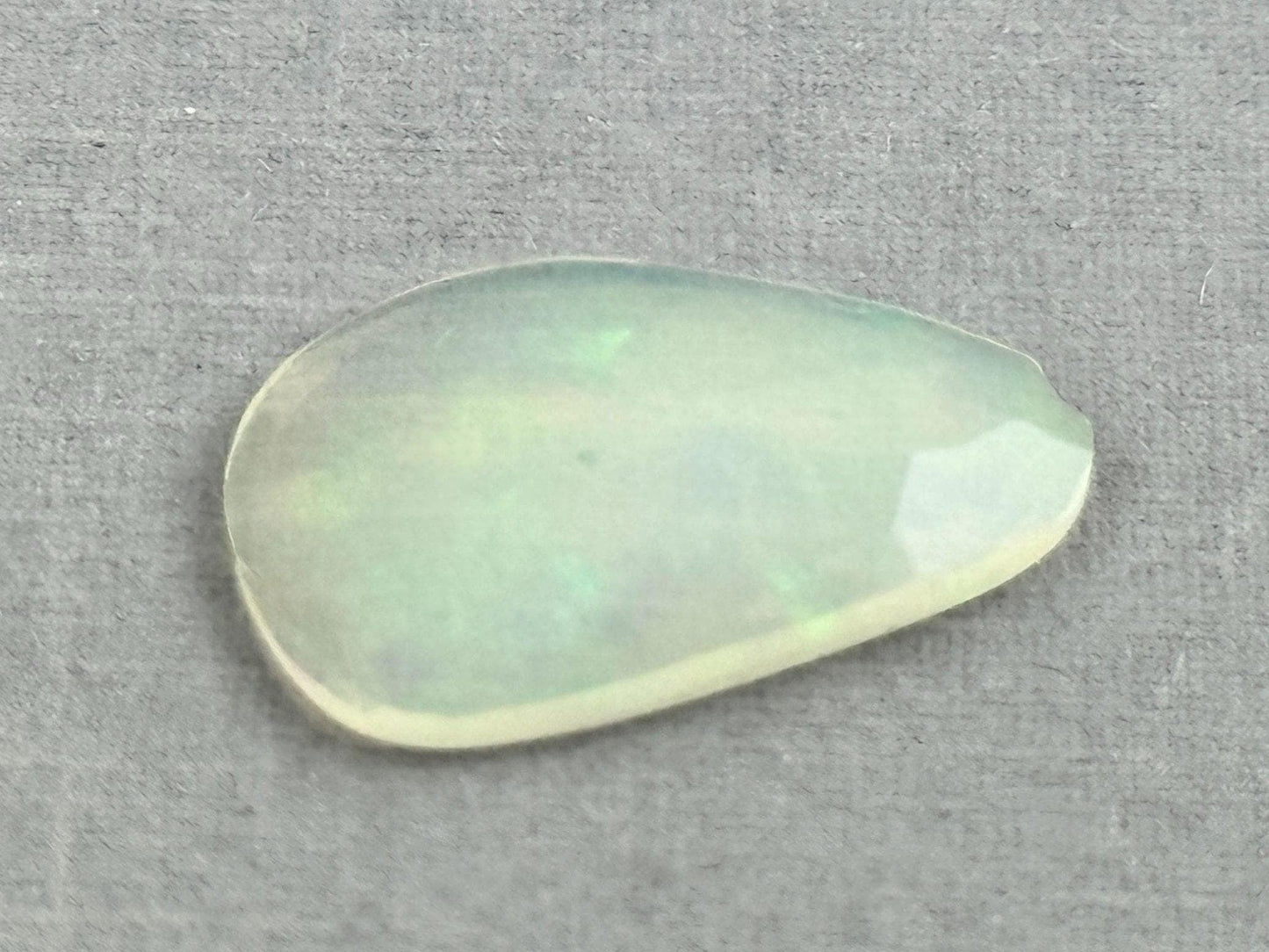 Large Ethiopian Opal with Fire | 18x12x2.7 | Rose Cut Freeform Loose Gemstone| 2.77 cts | OP484 - Ethiopian Opal - GemEnthusiast