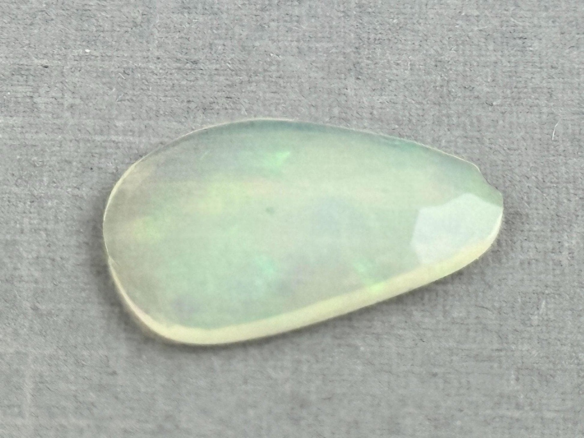 Large Ethiopian Opal with Fire | 18x12x2.7 | Rose Cut Freeform Loose Gemstone| 2.77 cts | OP484 - Ethiopian Opal - GemEnthusiast