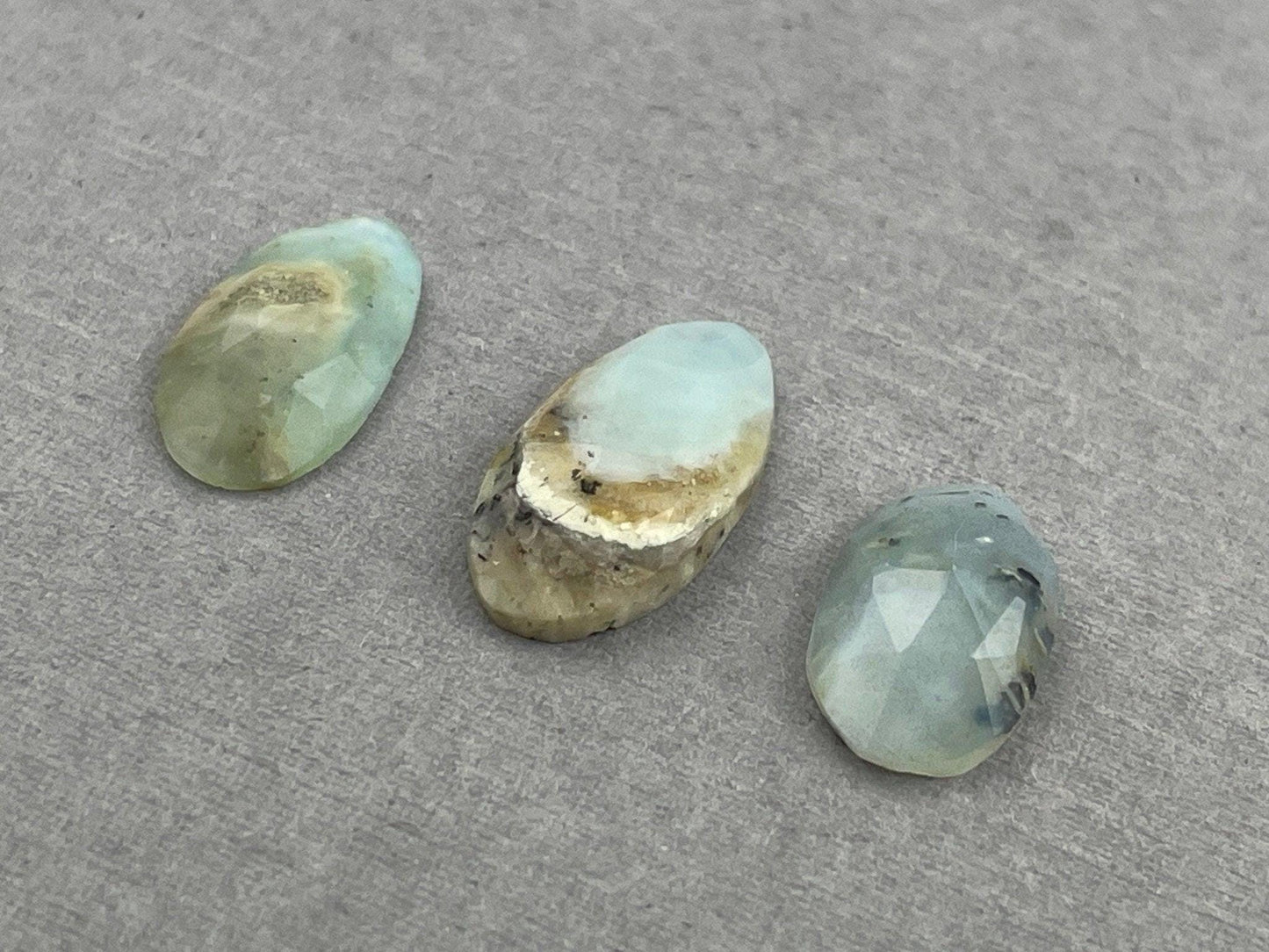 Peruvian Opal Rose Cut Pear Lot | Natural Gemstone from Peru | 6.1 carats | PO413 - - GemEnthusiast