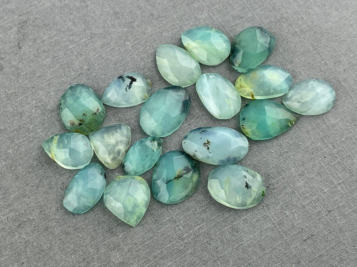 Peruvian Opal Rose Cut Lot | 15+ carats | Randomly Selected Lot | Natural Gemstone from Peru - - GemEnthusiast