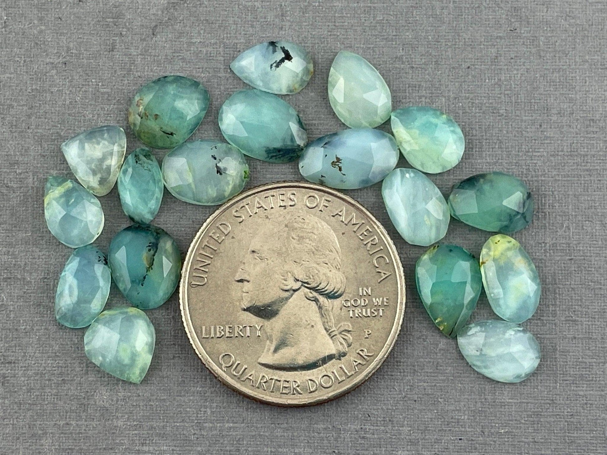 Peruvian Opal Rose Cut Lot | 15+ carats | Randomly Selected Lot | Natural Gemstone from Peru - - GemEnthusiast