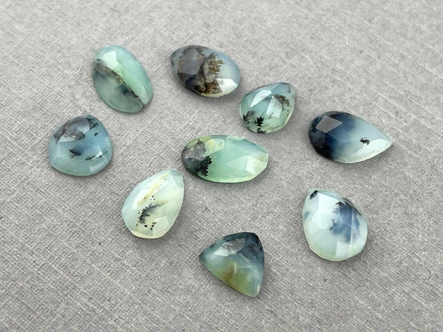 Peruvian Opal Rose Cut Lot | Natural Gemstone from Peru | 8+ carats | PO428 - Peruvian Opal - GemEnthusiast