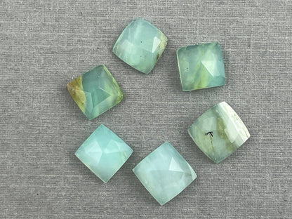 Peruvian Opal Square Rose Cut Lot | 5.56 carats | 7mm | Natural Gemstone from Peru | PO419 - Peruvian Opal - GemEnthusiast