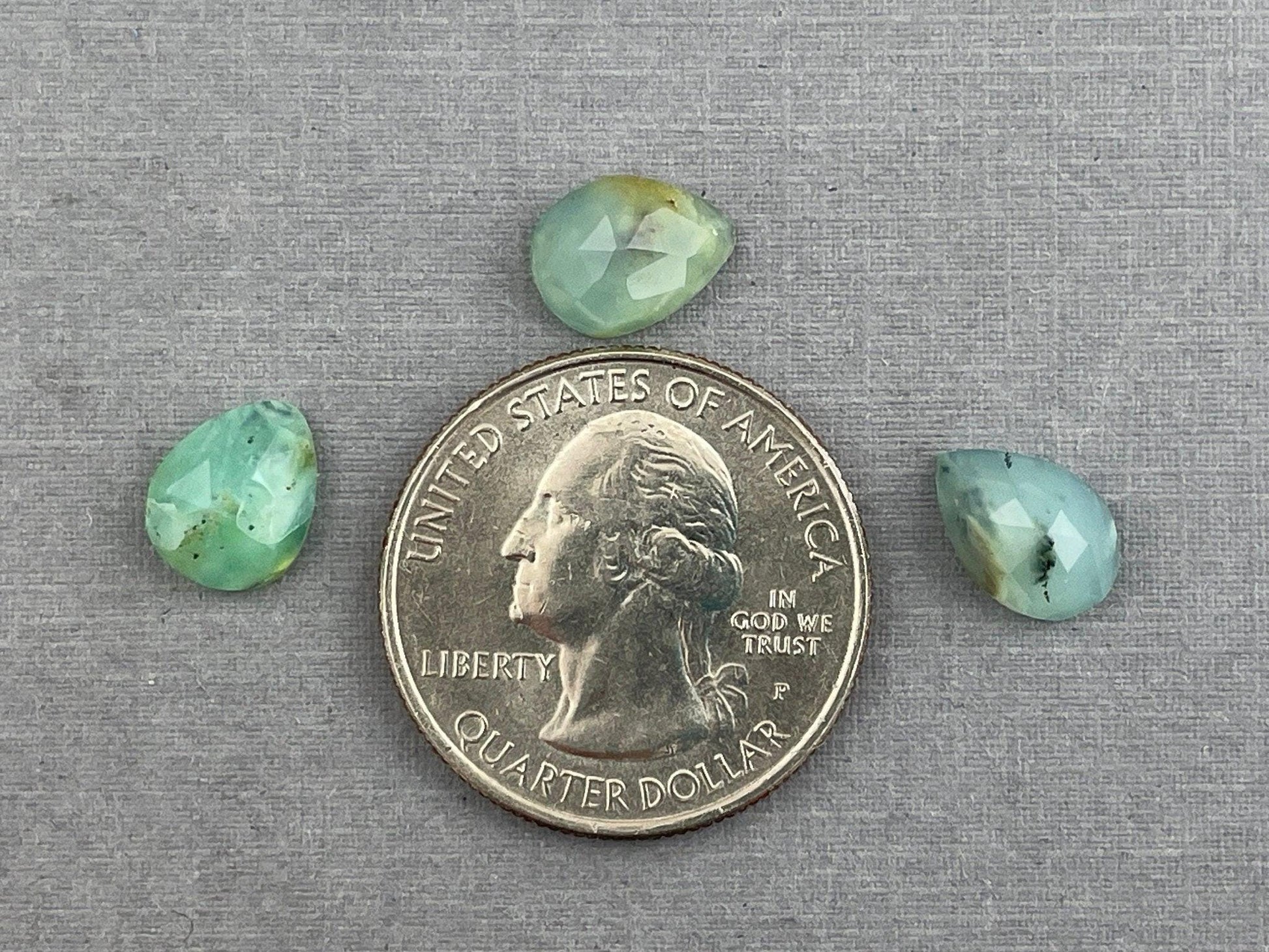 Peruvian Opal Rose Cut Lot | 5 carats | 10x8x4 | Natural Gemstone from Peru | PO416 - - GemEnthusiast