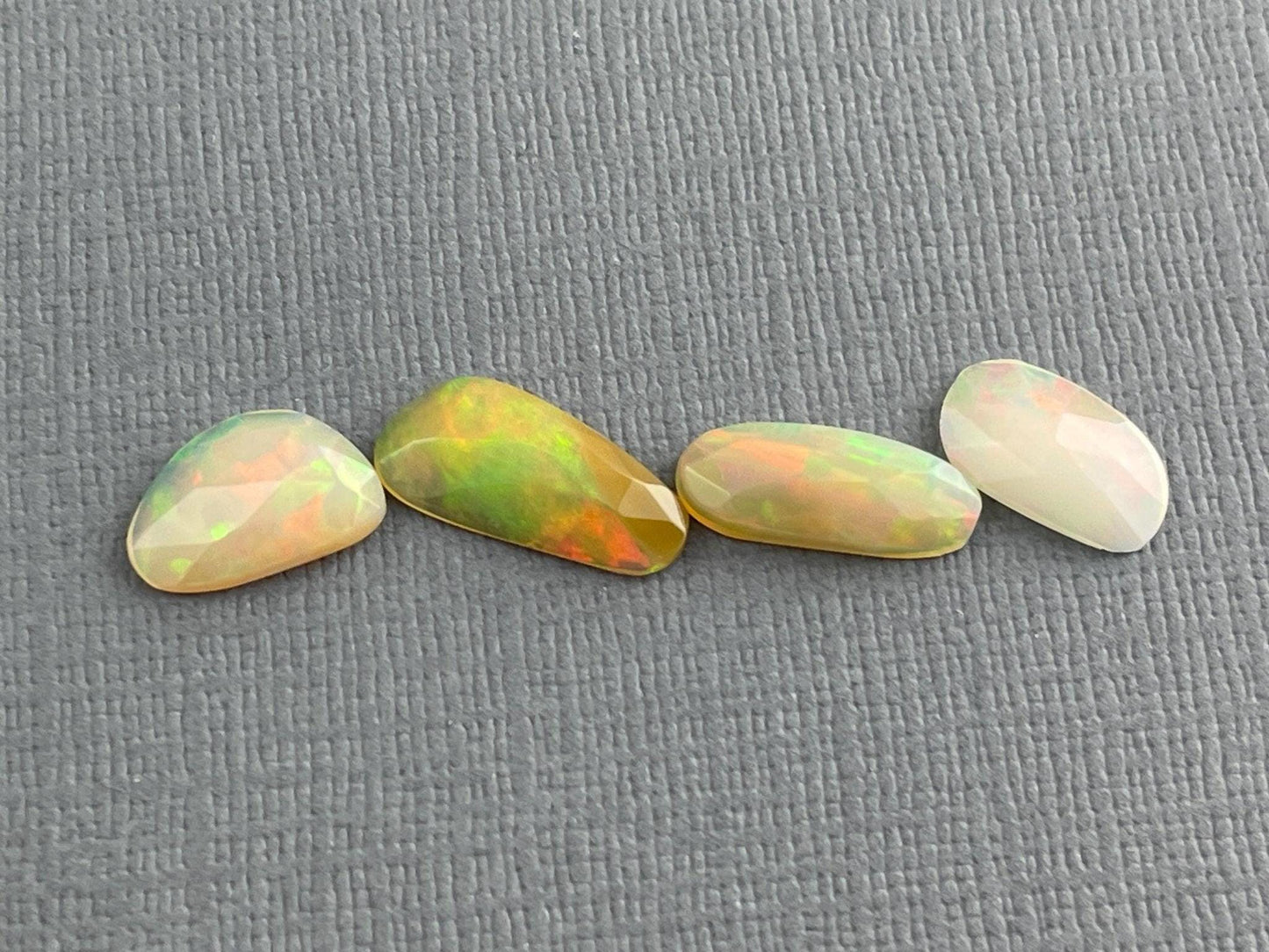 Ethiopian Opals with Fire Lot | Rose Cut Natural Loose Gemstone | 4.28 carats | OP476 - - GemEnthusiast