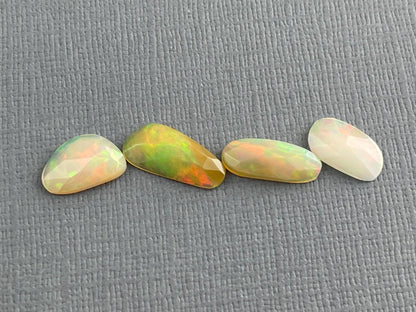 Ethiopian Opals with Fire Lot | Rose Cut Natural Loose Gemstone | 4.28 carats | OP476 - - GemEnthusiast