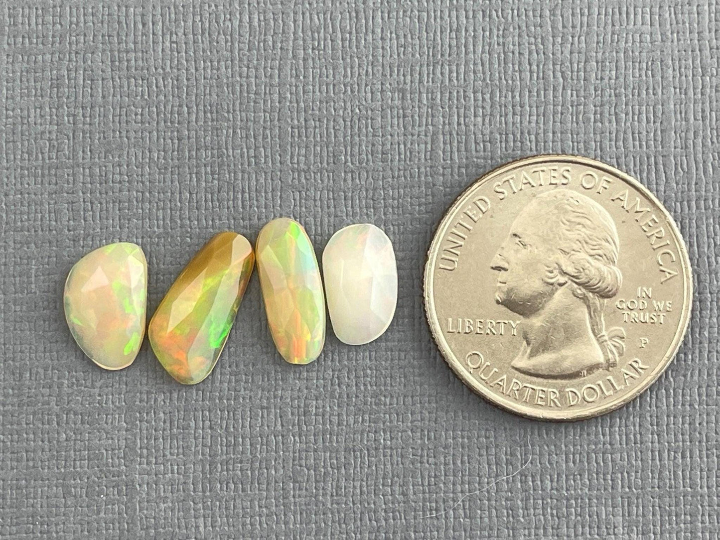 Ethiopian Opals with Fire Lot | Rose Cut Natural Loose Gemstone | 4.28 carats | OP476 - - GemEnthusiast