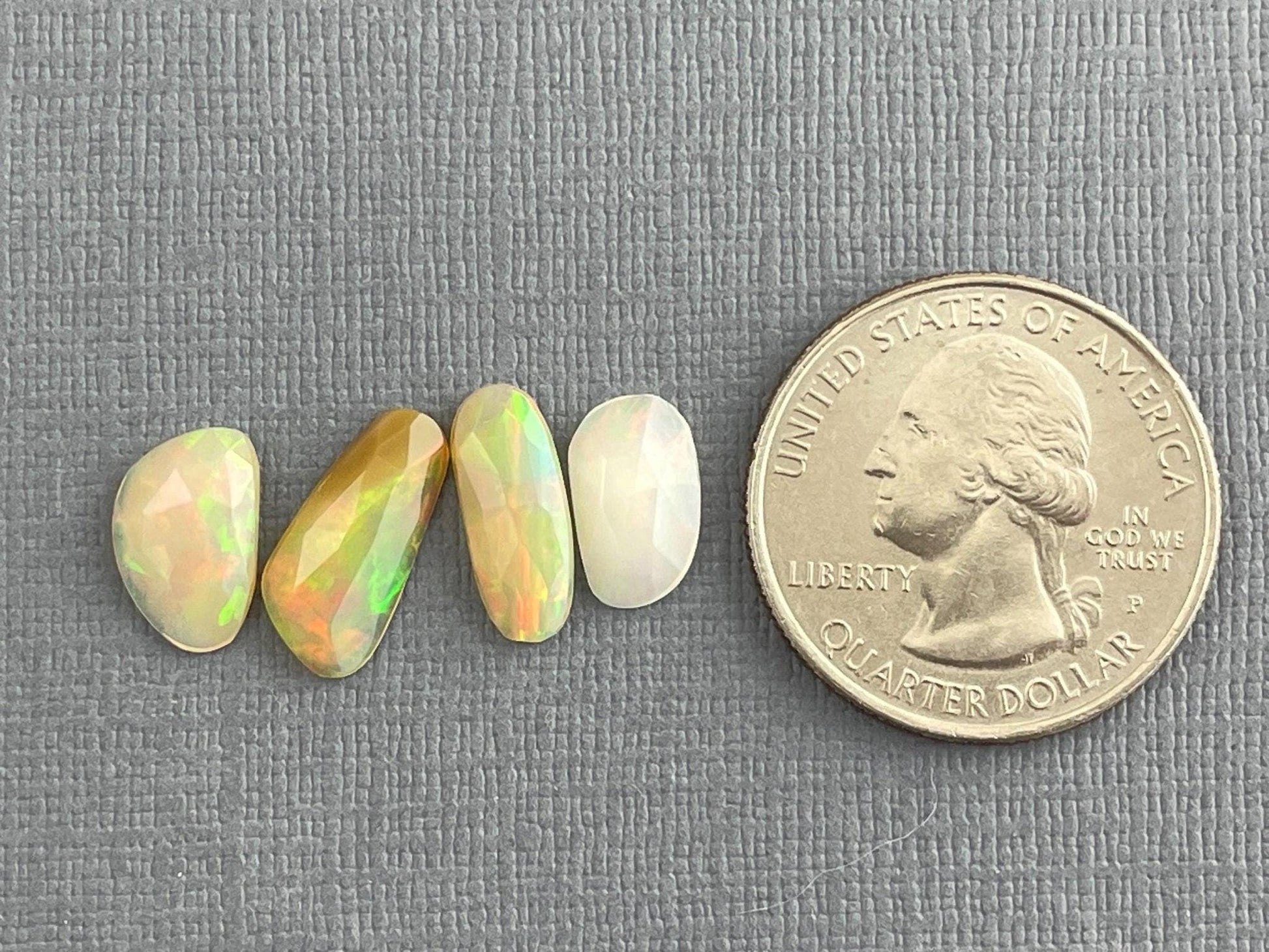 Ethiopian Opals with Fire Lot | Rose Cut Natural Loose Gemstone | 4.28 carats | OP476 - - GemEnthusiast