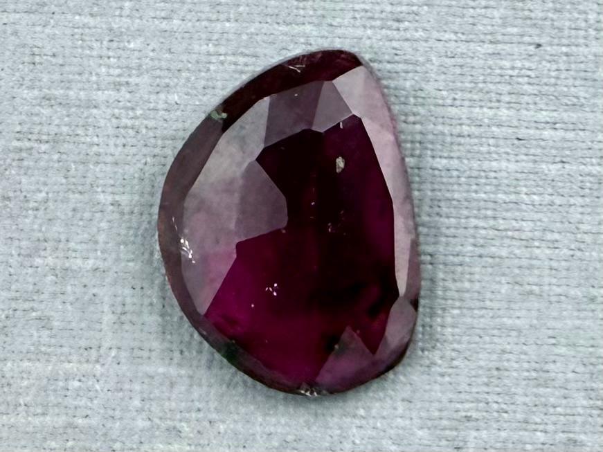 Rubellite Tourmaline Rose Cut Cabochon | Loose Natural Gemstone | 3.27 carats | TR142 - Rubellite Tourmaline - GemEnthusiast