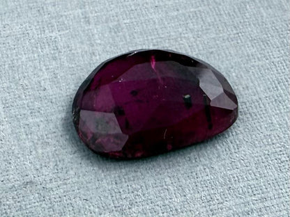 Rubellite Tourmaline Rose Cut Cabochon | Loose Natural Gemstone | 3.27 carats | TR142 - Rubellite Tourmaline - GemEnthusiast