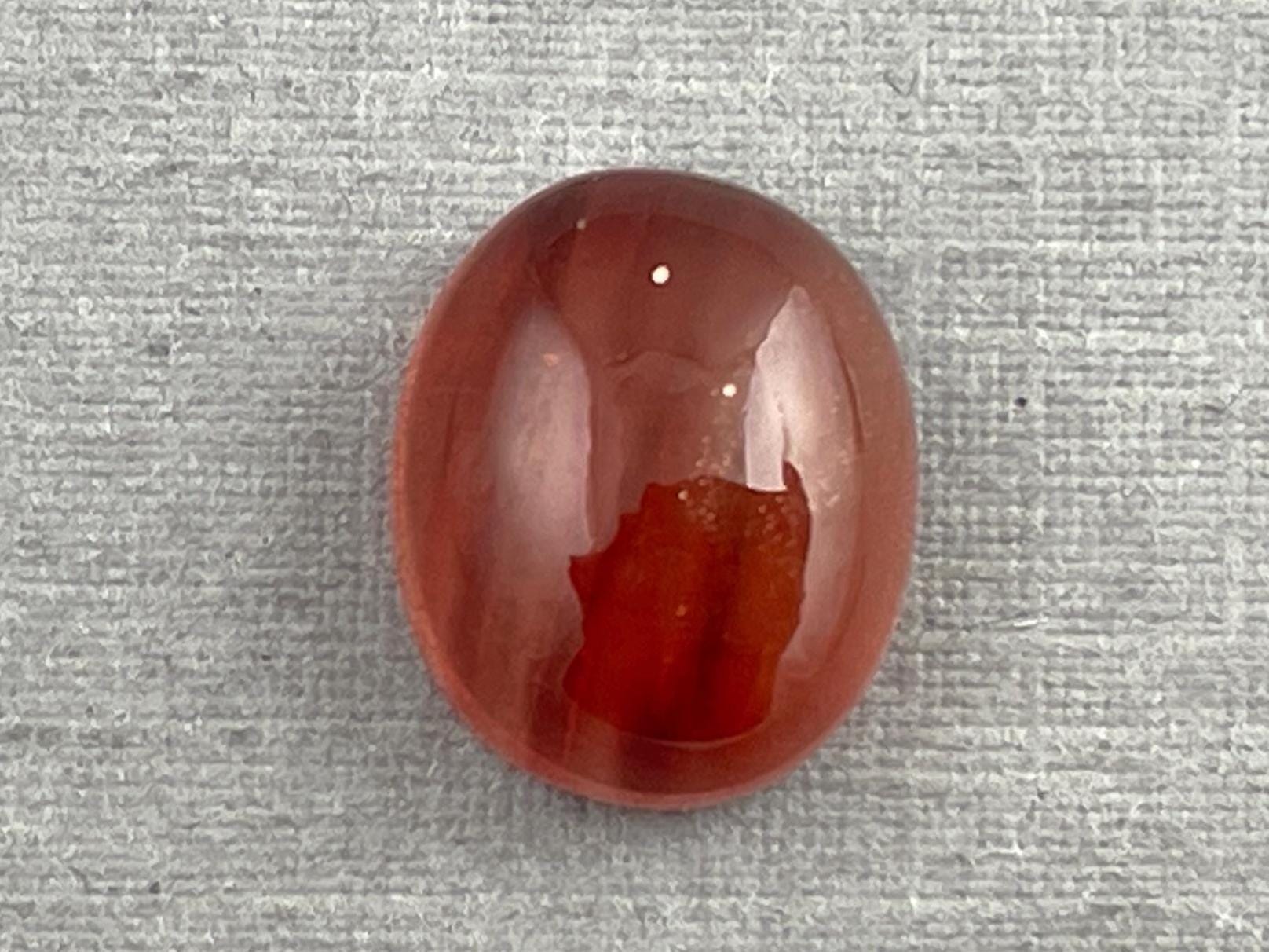 11x9 Red Oregon Sunstone Oval Cabochon | Schiller | 4.43 carats | OSC258 - - GemEnthusiast