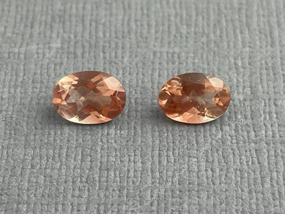 7x5 Oregon Sunstones Oval Pair | 1.69 carats | OSF194 - - GemEnthusiast