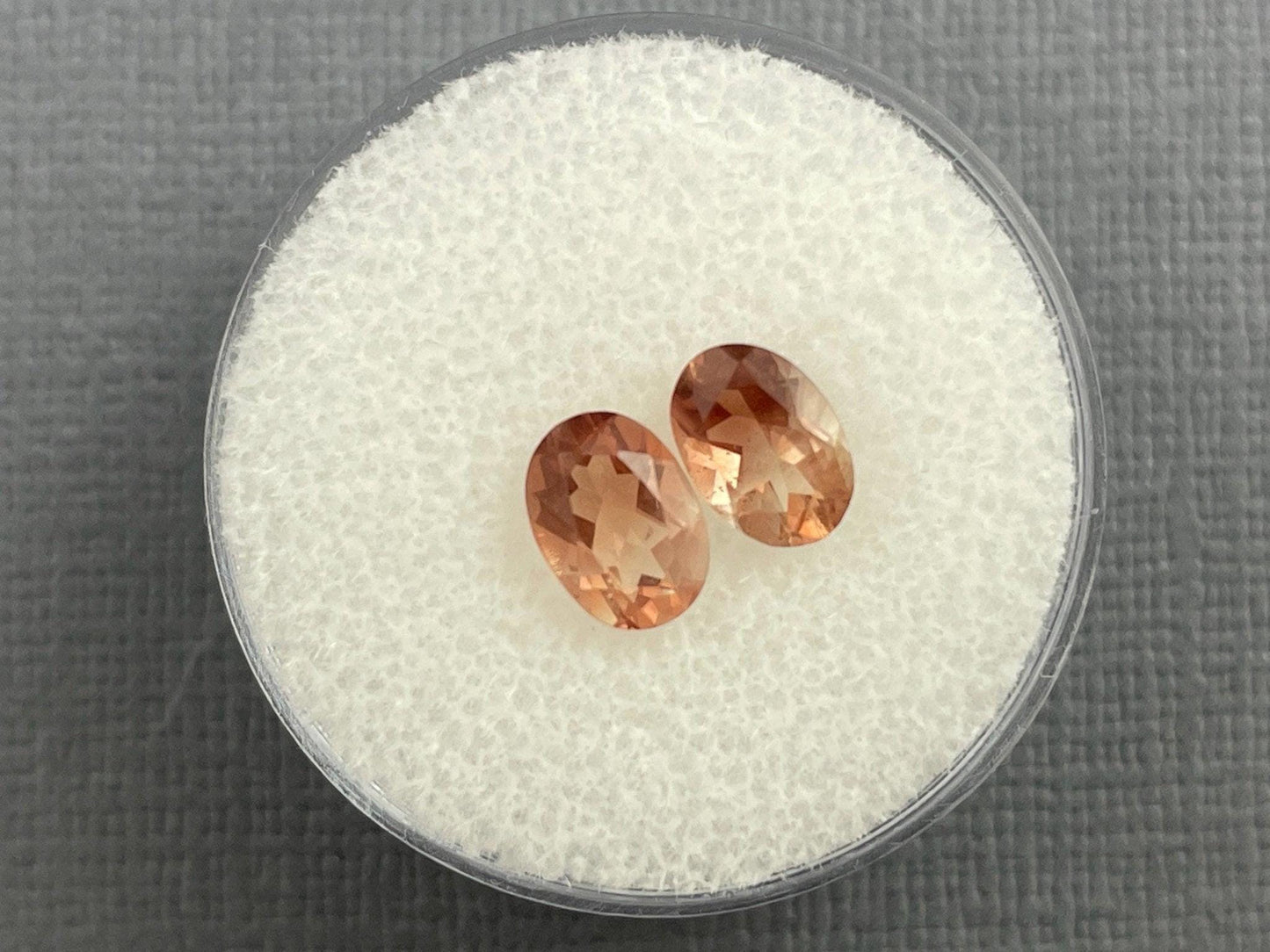 7x5 Oregon Sunstones Oval Pair | 1.69 carats | OSF194 - - GemEnthusiast