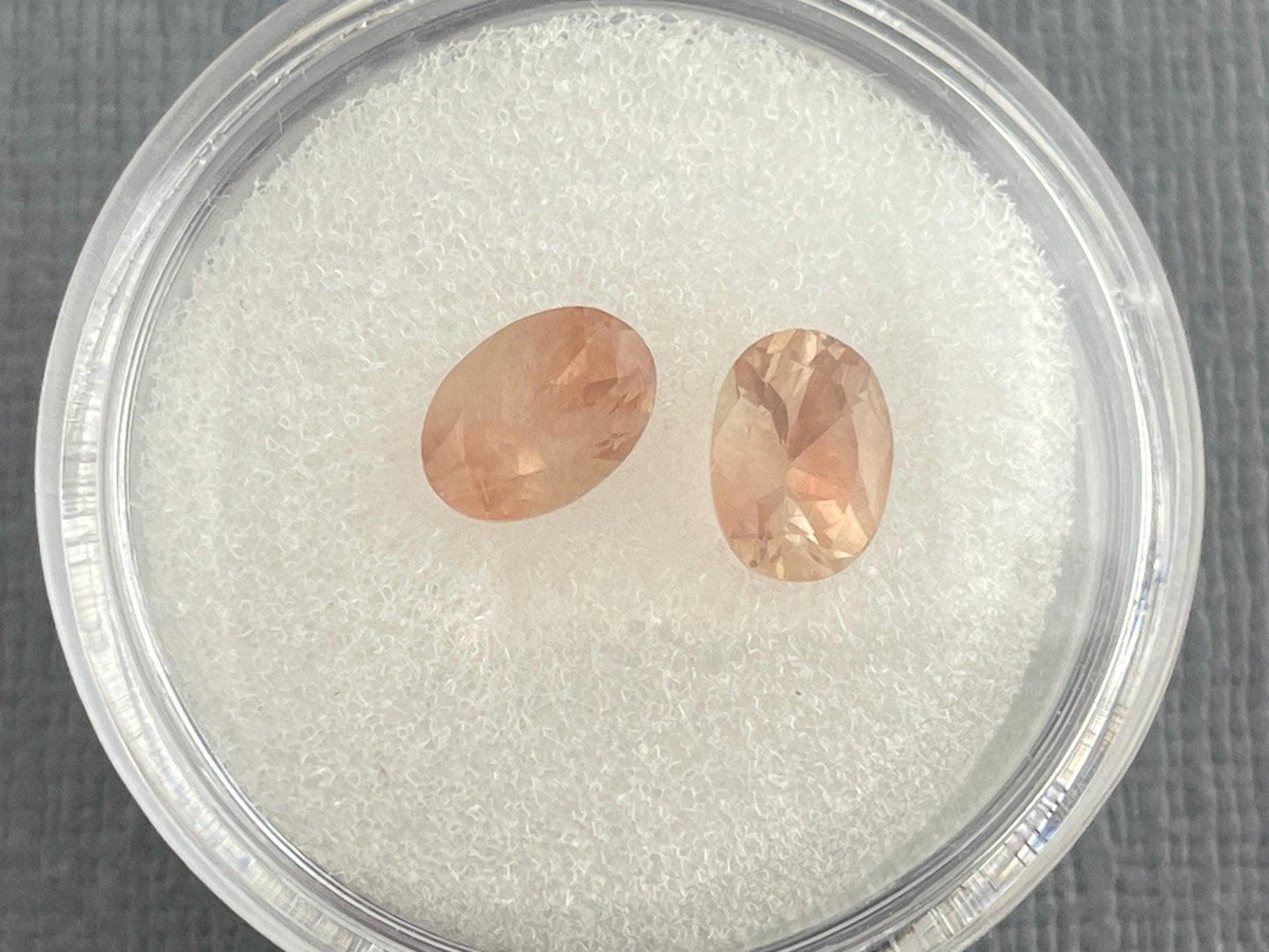 7x5 Oregon Sunstones Oval Pair | 1.69 carats | OSF195 - - GemEnthusiast