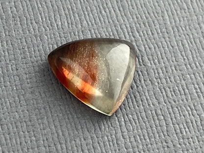 Bicolor Oregon Sunstone | 12mm Triangle Cabochon | Natural American Gemstone | OSC275 - Oregon Sunstone - GemEnthusiast