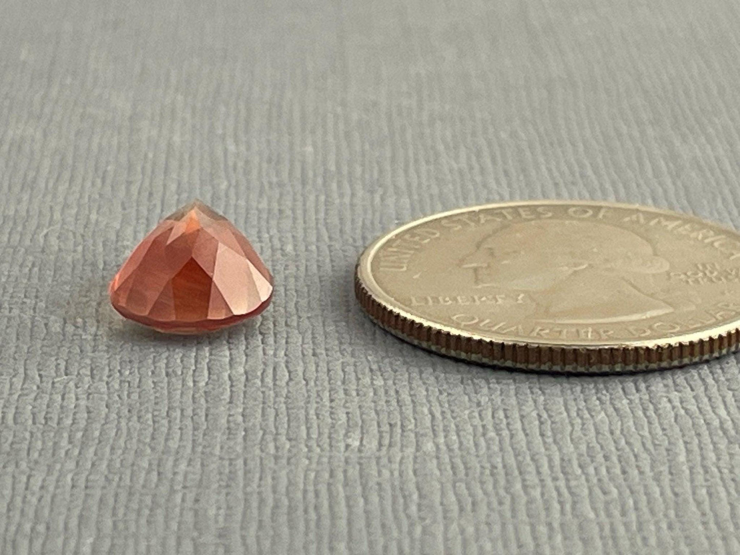 Oregon Sunstone Pear Gemstone | 14x9 mm | 4 carats | OSF187 - - GemEnthusiast