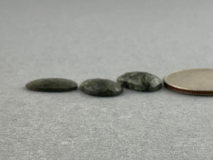 Green Rutile Quartz Lot | 16 carats | Rose Cut Natural Loose Gemstone | QU335 - Rutile Quartz - GemEnthusiast