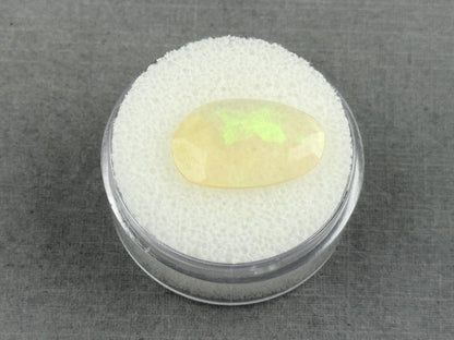 Large Ethiopian Opal with Fire | 17x11x2.4 | Rose Cut Freeform Loose Gemstone| 2.2 cts | OP483 - Ethiopian Opal - GemEnthusiast