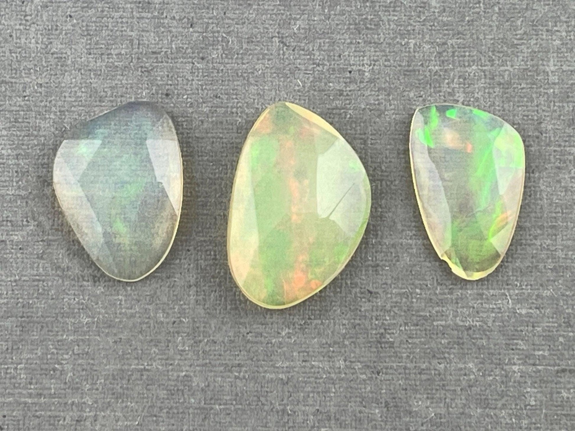 Ethiopian Opals with Fire | Rose Cut Natural Loose Gemstone Lot | 4.12 carats | OP482 - Ethiopian Opal - GemEnthusiast