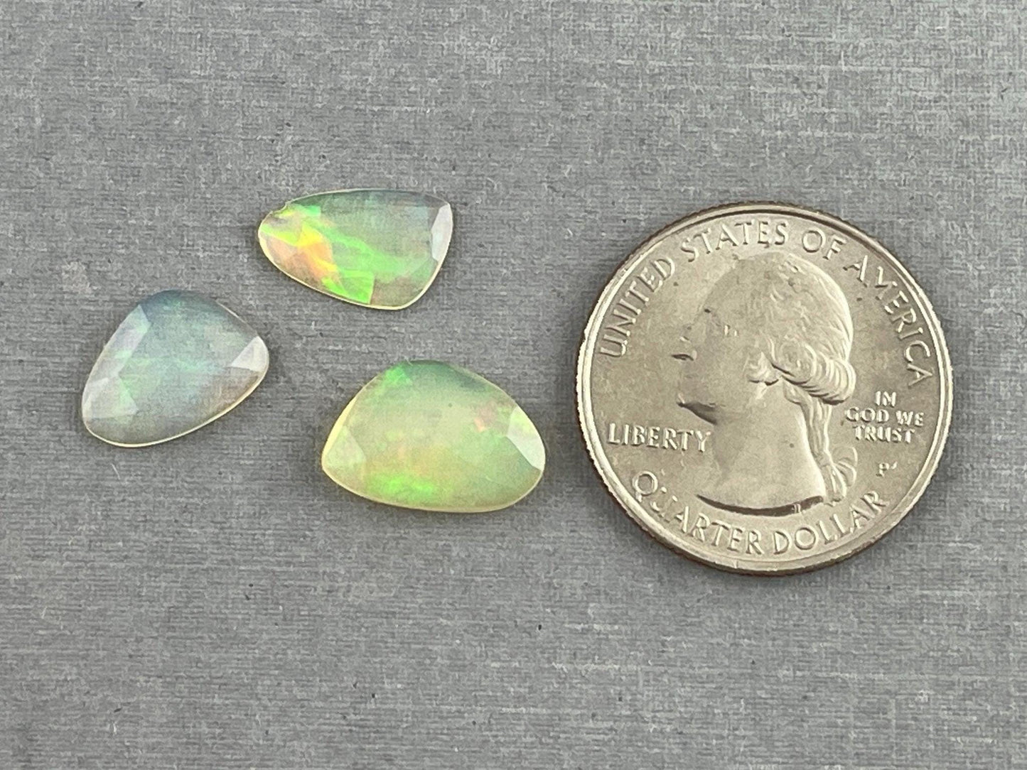 Ethiopian Opals with Fire | Rose Cut Natural Loose Gemstone Lot | 4.12 carats | OP482 - Ethiopian Opal - GemEnthusiast