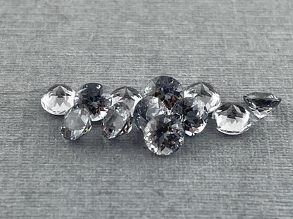 3.5 mm Platinum Spinel Faceted Round | Mozambique Natural Gemstone | P173 - Natural Spinel - GemEnthusiast
