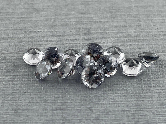 3.5 mm Platinum Spinel Faceted Round | Mozambique Natural Gemstone | P173 - Natural Spinel - GemEnthusiast