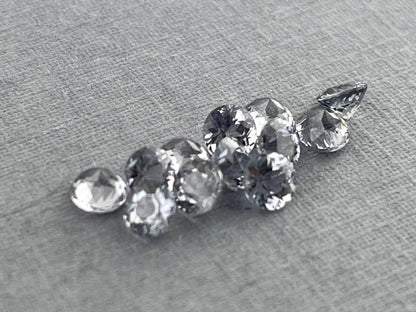 3.5 mm Platinum Spinel Faceted Round | Mozambique Natural Gemstone | P173 - Natural Spinel - GemEnthusiast
