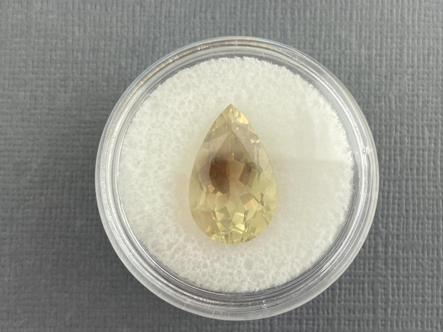 LARGE 15x10mm Oregon Sunstone Pear Gemstone | 5.8 carats | OSF189 - - GemEnthusiast