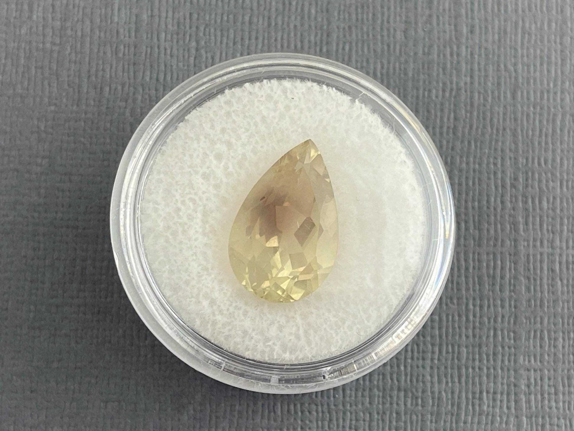 LARGE 15x10mm Oregon Sunstone Pear Gemstone | 5.8 carats | OSF189 - - GemEnthusiast