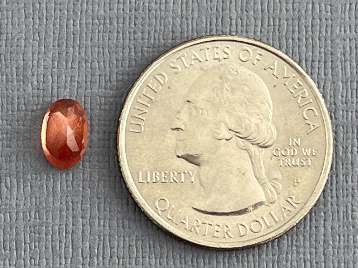 7x5 Red Oregon Sunstone Oval Faceted Gemstone | 1.02 carats | OSF181 - Oregon Sunstone - GemEnthusiast