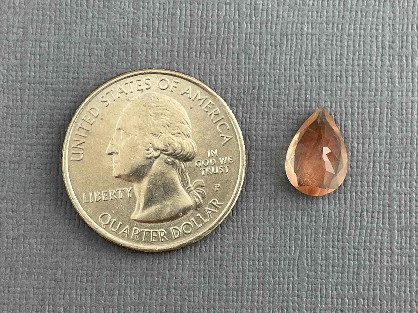 Oregon Sunstone Pear Gemstone | 12x8 mm | 2.4 carats | OSF188 - Oregon Sunstone - GemEnthusiast