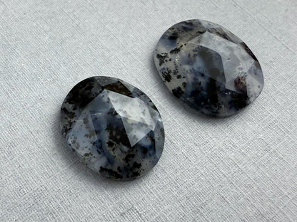 Dendritic Opal Rose Cut Lot | Natural Gemstone Cabochon | OD102 S2 - - GemEnthusiast