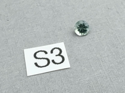3.5mm Montana Sapphire: Green Round Brilliant Loose Gemstone, Per Stone - Montana Sapphire - GemEnthusiast