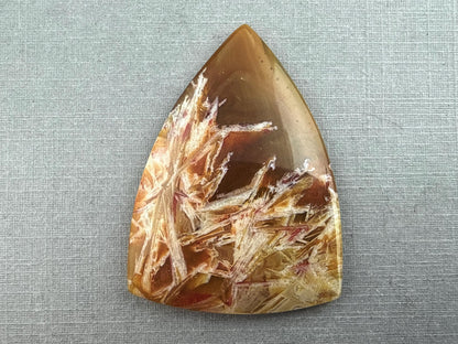 Condor Sagenite Agate Cabochon | Chalcedony from Patagonia Argentina | AG305 - Condor Agate, Sagenite Agate - GemEnthusiast