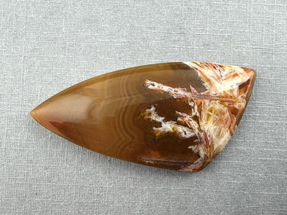 Condor Sagenite Agate Cabochon | Chalcedony from Patagonia Argentina | AG308 - Condor Agate, Sagenite Agate - GemEnthusiast