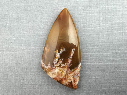 Condor Sagenite Agate Cabochon | Chalcedony from Patagonia Argentina | AG308 - Condor Agate, Sagenite Agate - GemEnthusiast