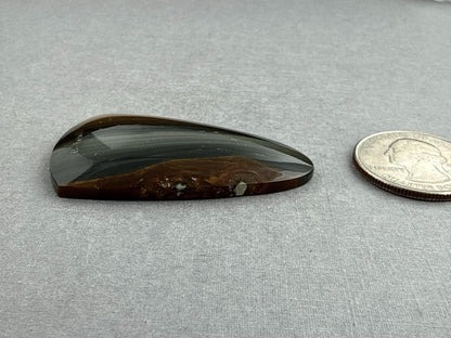 Large Blue Mountain Jasper Cabochon | Oregon Gemstone | Mined in the USA | JS320 - Blue Mountain Jasper, Oregon Gemstone - GemEnthusiast