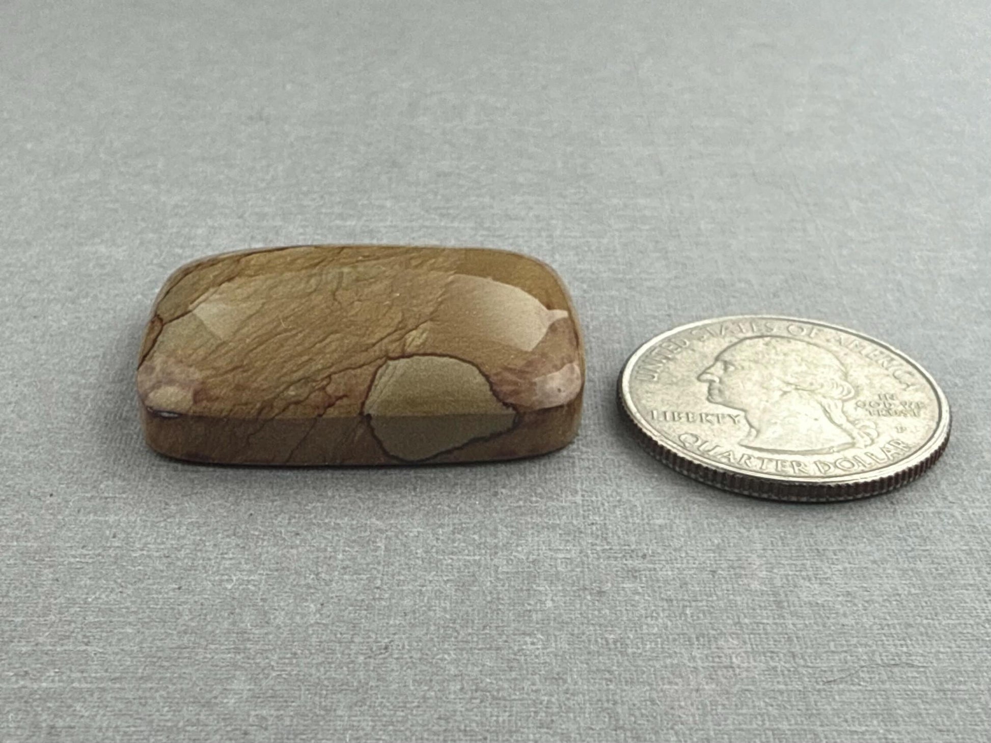 Owyhee Picture Jasper Cabochon | Oregon Idaho Gemstone | Mined in the USA | JS308 - Owyhee Jasper, Picture Jasper - GemEnthusiast