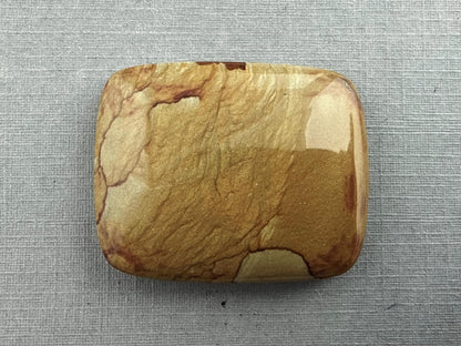 Owyhee Picture Jasper Cabochon | Oregon Idaho Gemstone | Mined in the USA | JS308 - Owyhee Jasper, Picture Jasper - GemEnthusiast