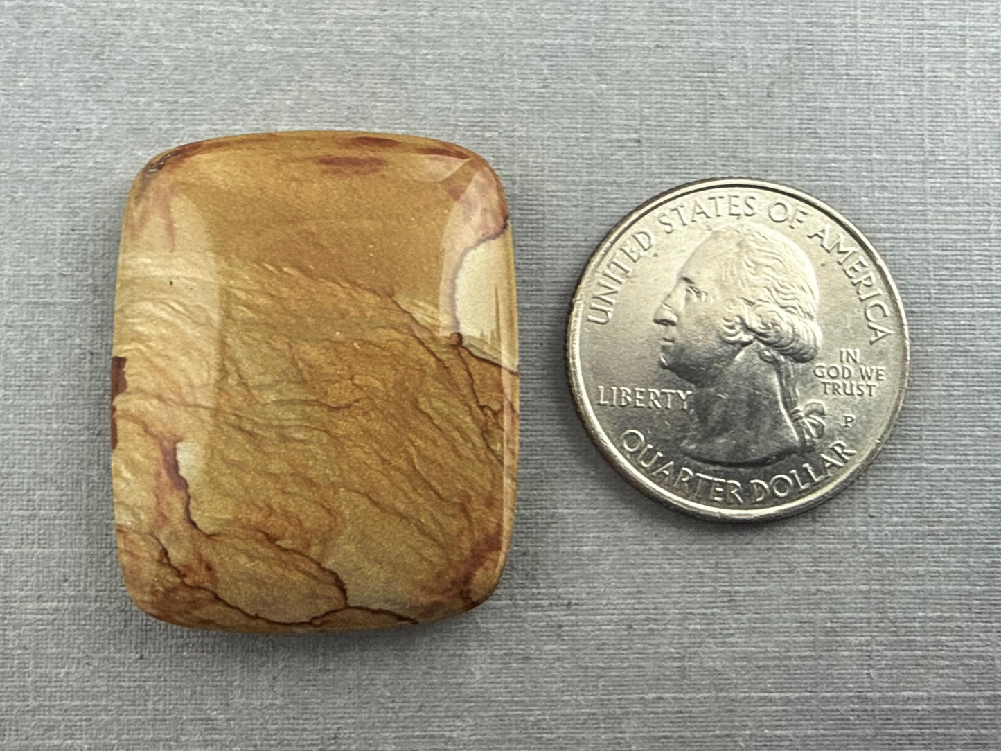 Owyhee Picture Jasper Cabochon | Oregon Idaho Gemstone | Mined in the USA | JS308 - Owyhee Jasper, Picture Jasper - GemEnthusiast