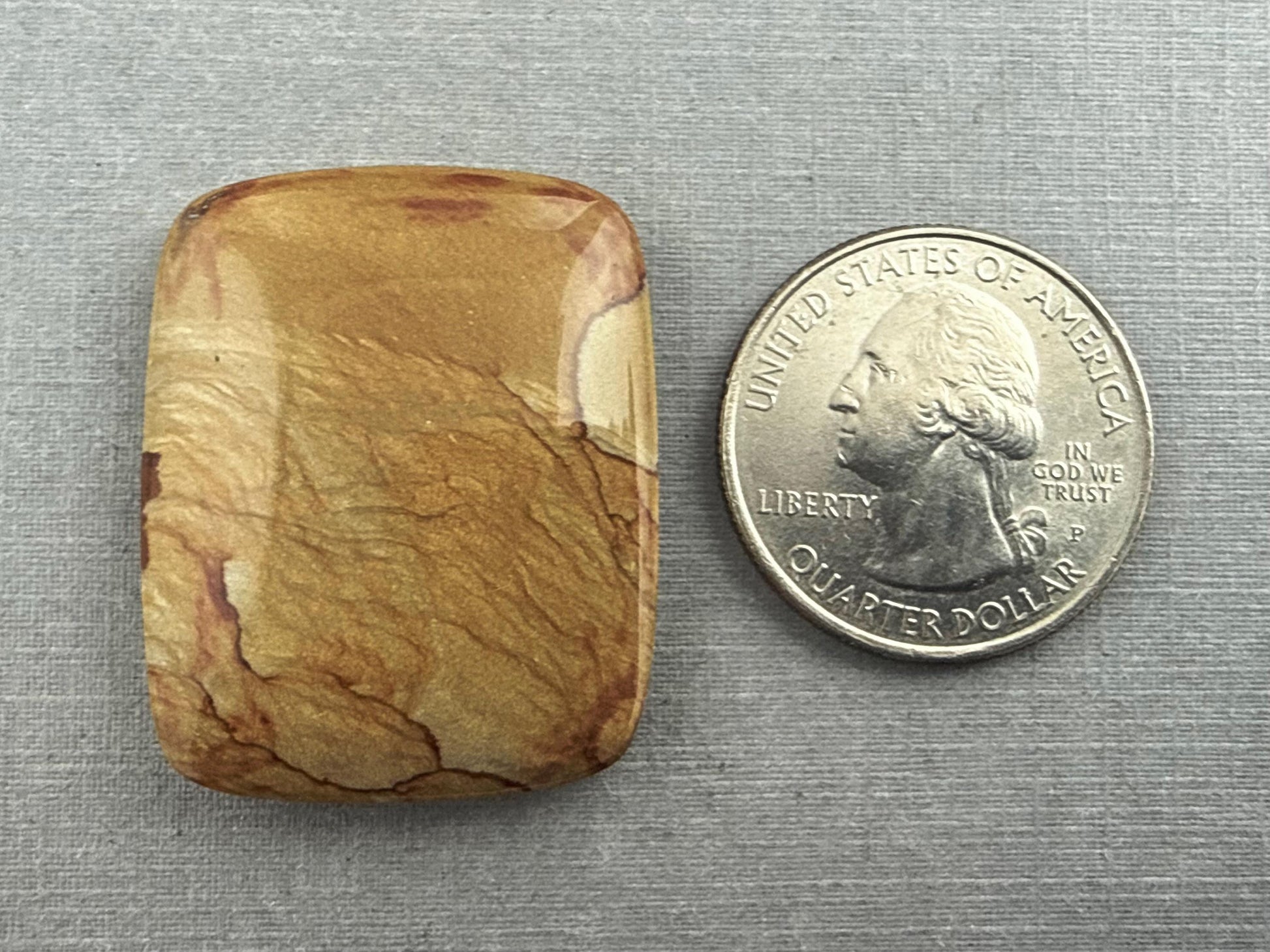 Owyhee Picture Jasper Cabochon | Oregon Idaho Gemstone | Mined in the USA | JS308 - Owyhee Jasper, Picture Jasper - GemEnthusiast