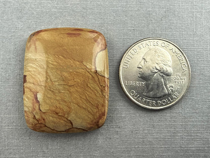 Owyhee Picture Jasper Cabochon | Oregon Idaho Gemstone | Mined in the USA | JS308 - Owyhee Jasper, Picture Jasper - GemEnthusiast
