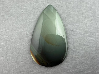 Large Blue Mountain Jasper Cabochon | Oregon Gemstone | Mined in the USA | JS325 - Blue Mountain Jasper, Oregon Gemstone - GemEnthusiast