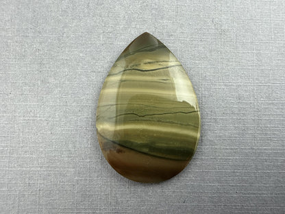 Blue Mountain Jasper Cabochon | Oregon Gemstone | Mined in the USA | JS330 - Blue Mountain Jasper, Oregon Gemstone - GemEnthusiast