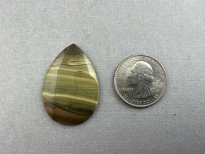Blue Mountain Jasper Cabochon | Oregon Gemstone | Mined in the USA | JS330 - Blue Mountain Jasper, Oregon Gemstone - GemEnthusiast