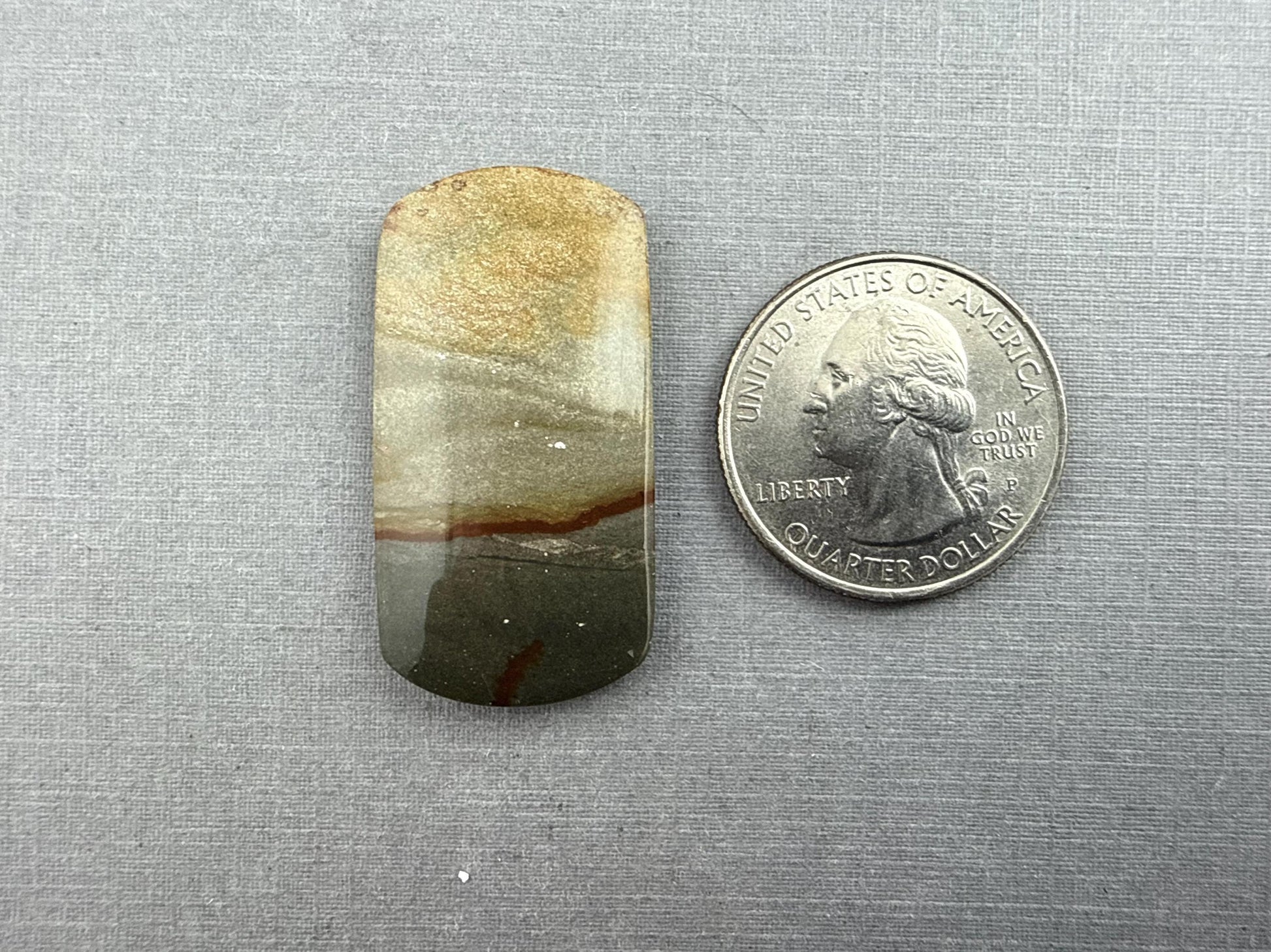 Owyhee Picture Jasper Cabochon | Oregon Idaho Gemstone | Mined in the USA | JS300 - Owyhee Jasper, Picture Jasper - GemEnthusiast