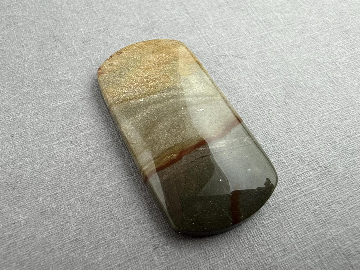 Owyhee Picture Jasper Cabochon | Oregon Idaho Gemstone | Mined in the USA | JS300 - Owyhee Jasper, Picture Jasper - GemEnthusiast
